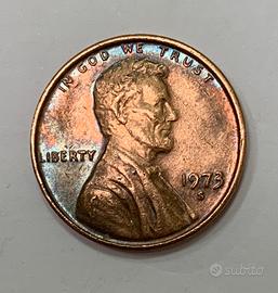 1 Centesimo USA Lincoln Memorial Penny 1973