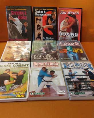 9 DVD arti marziali Budo boxe judo karate kickbox