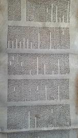 Antica pergamena religiosa