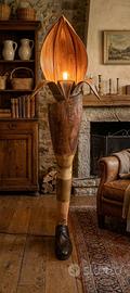 lampada protesi legno originale