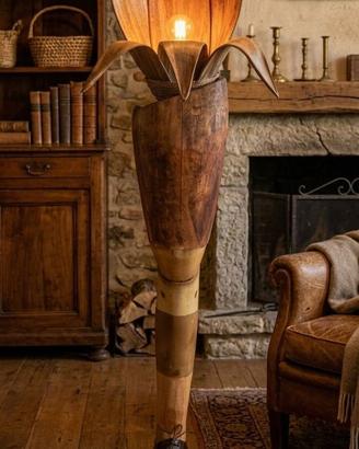 lampada protesi legno originale