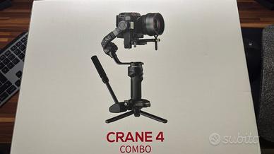 Zhiyun Crane 4 Combo - Come nuovo, usato 1 volta
