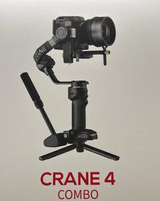 Zhiyun Crane 4 Combo - Come nuovo, usato 1 volta