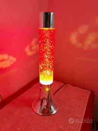 Lampada glitter rossa