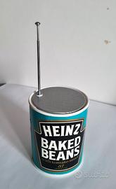 Rara radio Vintage  barattolo HEINZ BAKED BEANS  B
