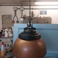 lampadario da ex fabbrica  vintage