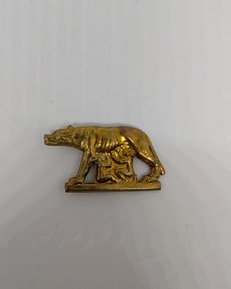 Spilla vintage Lupa Capitolina con Romolo e Remo