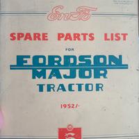 Catalogo parti ricambio del 1952
