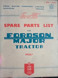 Catalogo parti ricambio del 1952