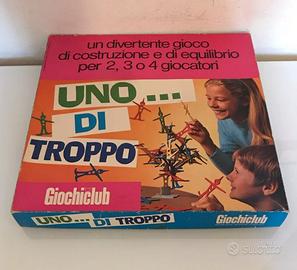 Uno di troppo Giochi Club Giochiclub Gioco vintage