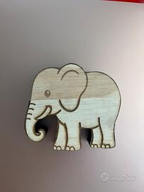 Elefante in legno