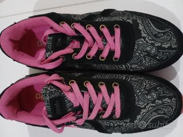 Sneakers Desigual Damian 11 in cotone nero da donn