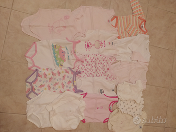 Body con/senza maniche corte/lunghe varie età