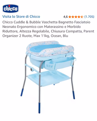 Faciatoio e vaschetta bagno Chicco