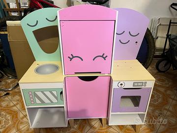 Cucina gioco in legno, alta 90 cm