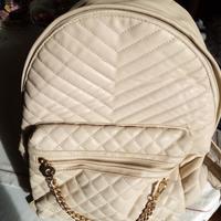 Borsa a zainetto beige 