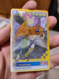 Carta lenticolare Patamon Angemon - Digimon