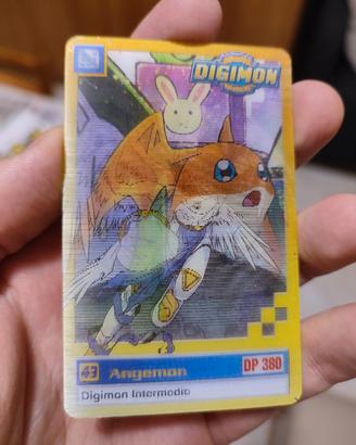 Carta lenticolare Patamon Angemon - Digimon