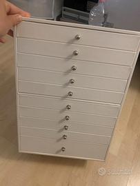 Scatola Portagioie con 10 Cassetti, Custodia per G