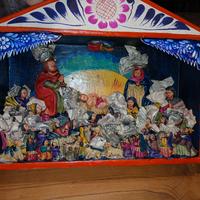 Prsepe retablo peruviano grande artigianale