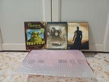 DVD Bundle Shrek + Il Gladiatore + Signore Anelli