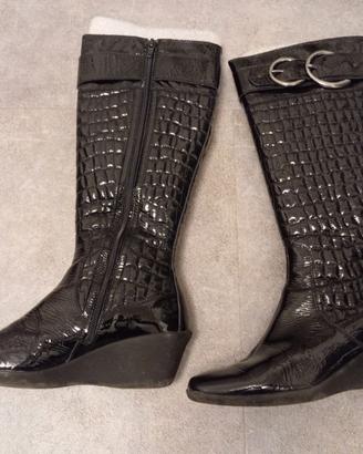 Stivali donna FRAU 37 vernice neri