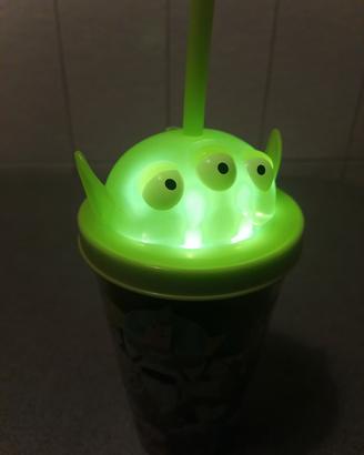 bicchiere alien toy story luce Pizza planet disney