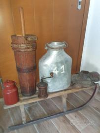 varie d'epoca , zangola, bauletto , slitta ecc.