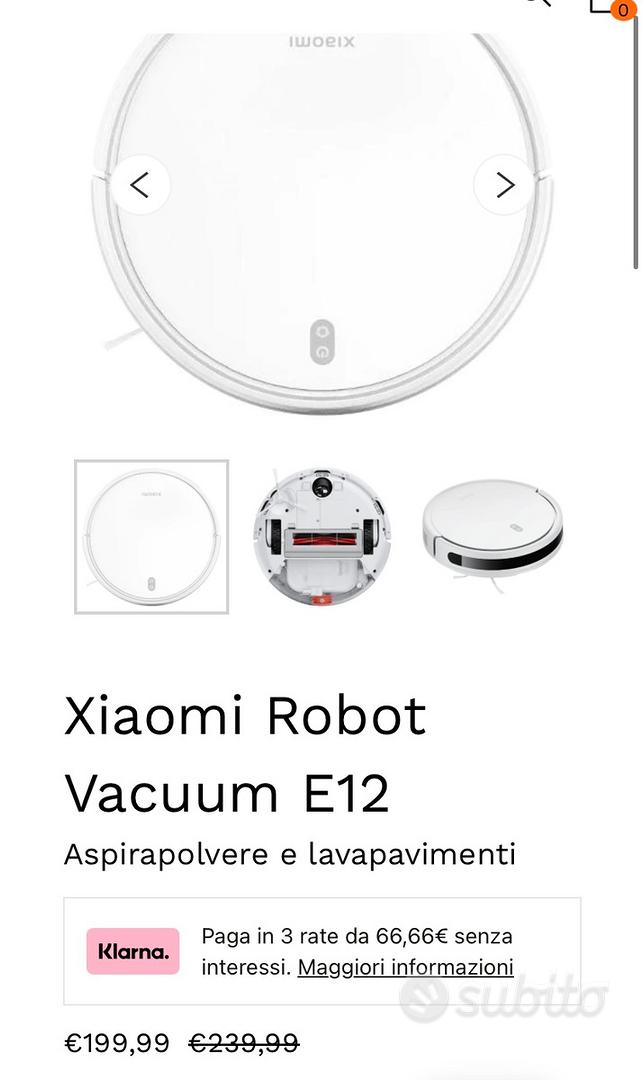 Xiaomi robot vacuum e12 robot aspirapolvere e lavapavimenti