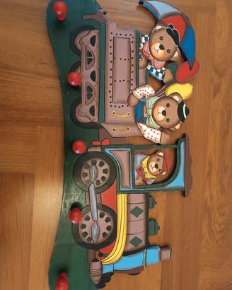 appendiabiti in legno per bambini