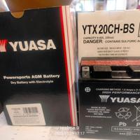 BATTERIA YUASA YTX20CH-BS 12V 18AH VARIE MOTO QUAD