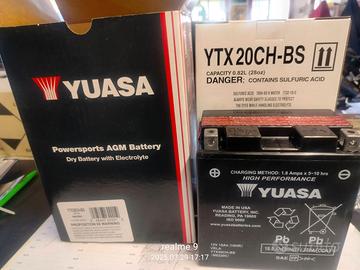 BATTERIA YUASA YTX20CH-BS 12V 18AH VARIE MOTO QUAD