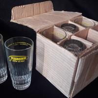 Vecchi Bicchieri Vino "Gotto d' Oro" ROMA Vintage 