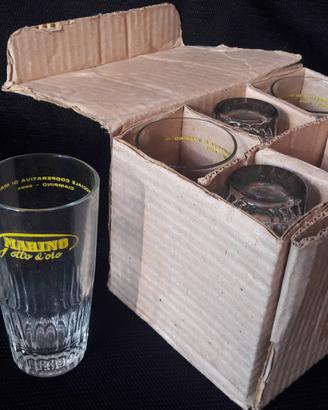 Vecchi Bicchieri Vino "Gotto d' Oro" ROMA Vintage 
