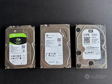 3 Hard Disks (totale 8TB) - HDD