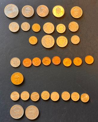 Lotto 34 Monete Mondiali