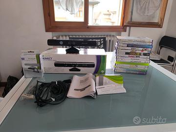 Lotto Kinect Xbox 360 con 14 giochi e accessori 