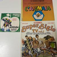 Lotto dischi vinili cartoni animati Leggi bene !