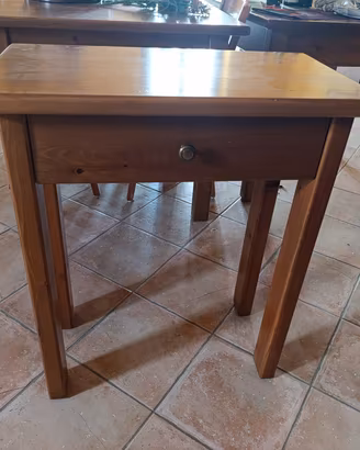Consolle in Legno Massello con Cassetto 