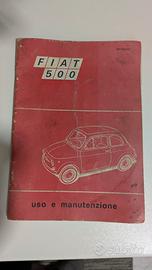 Libretto Fiat 500 30 edizione 1968