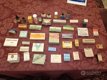 Collezione scatole medicinali antichi vintage farm