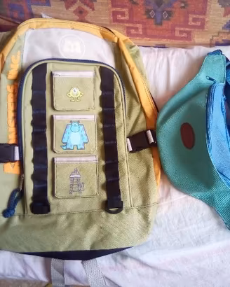 Zaino Monsters, Inc. e marsupio Spalding
