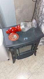 Applique da parete in legno e vetro 