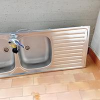Lavapiatti 2 vasche in acciaio inox