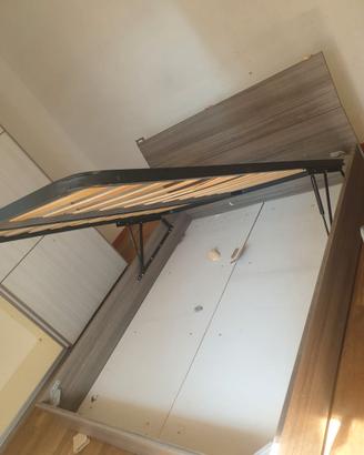 Plancia letto con doghe in legno