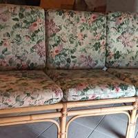 Divano in giunco rattan