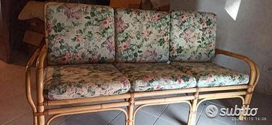 Divano in giunco rattan
