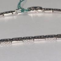 BRACCIALE TENNIS IN ORO 18kt. ALTERNATO DIAMANTI