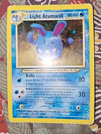 carta pokemon light azumarill rara holo
