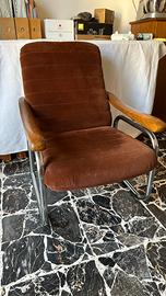 Poltrona vintage reclinabile